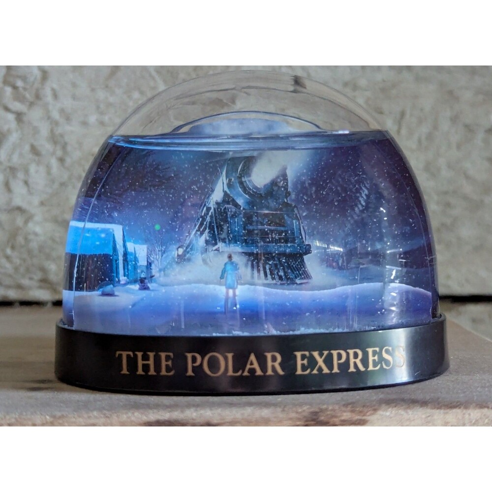 Vintage Warner Bros. The Polar Express Snow Globe 2004 Christmas Collectible